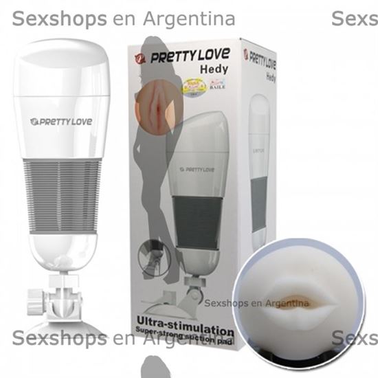 Vagina con sopapa para adherir a superficies